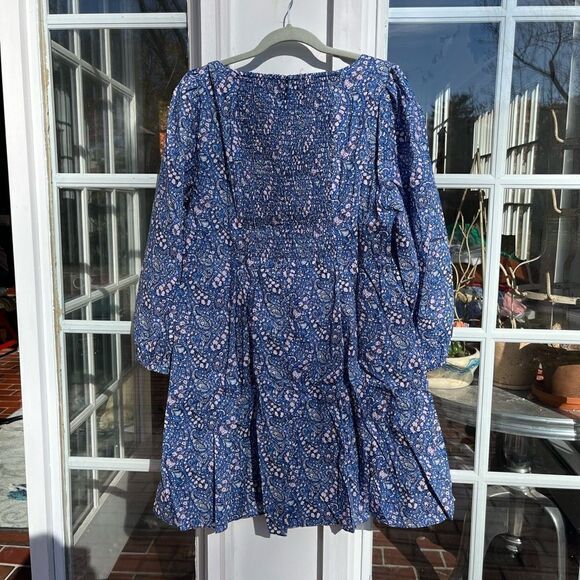 J Crew Liberty Sweetheart Long Sleeve Mini Dress in Bourton Bloom Fabric NWT - Picture 13 of 13